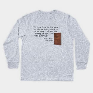 Julian Torres Journal Quote Kids Long Sleeve T-Shirt